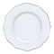 Smarty Had A Party 7.5" White w/Silver Rim Round Blossom Disposable Plastic Appetizer/Salad Plates (120 Plates), 120PK 4847WHS-CASE - alternate 10